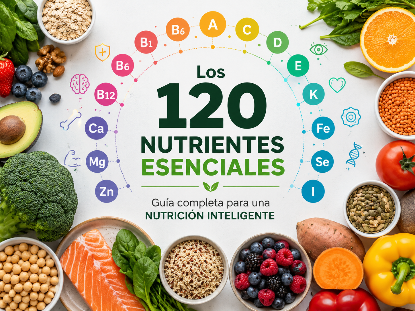 Los 120 nutrientes esenciales: Guía completa para una nutrición inteligente