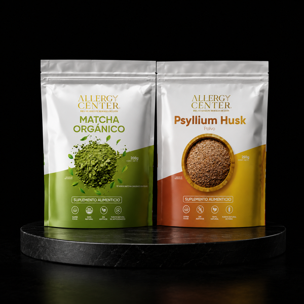 Matcha orgánico y Psyllium Husk
